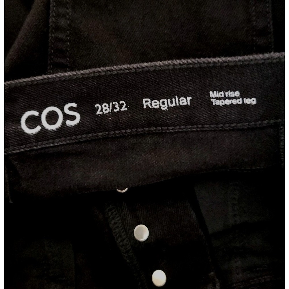 COS Men's Black Jeans 28X32 NWT Preppy Minimal Neutral Button Fly $135 - Picture 2 of 11